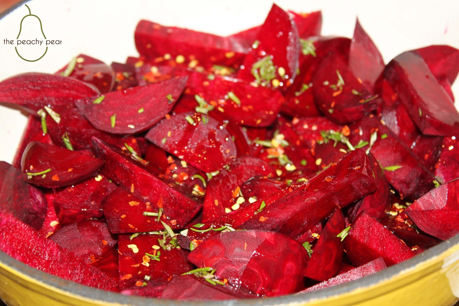 the peachy pear Roasted Balsamic Vinegar Glazed Beets