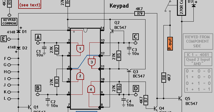 Alarm Control Keypad Circuit Diagram | Super Circuit Diagram
