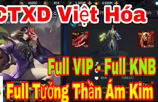 Game lậu mobile Việt hóa Công Thành Xưng Đế Free Vip 15 + 3M KNB Đầu Game. Game Trung Quốc hay.