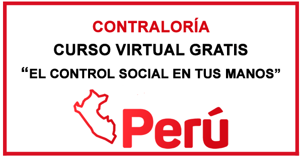CONTRALORIA: Curso Virtual Gratis - El Control Social en Tus Manos