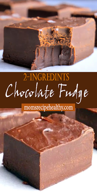 2 Ingredient Chocolate Fudge Recipe {+video}