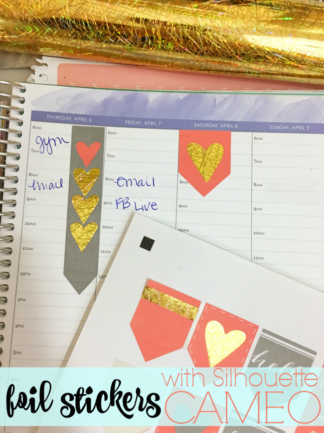 DIY Foil Stickers with Easyweed Adhesive and Silhouette CAMEO