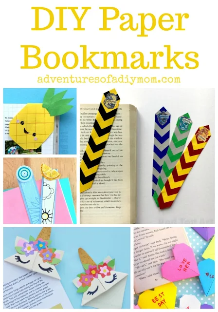 DIY Paper Bookmarks Collage