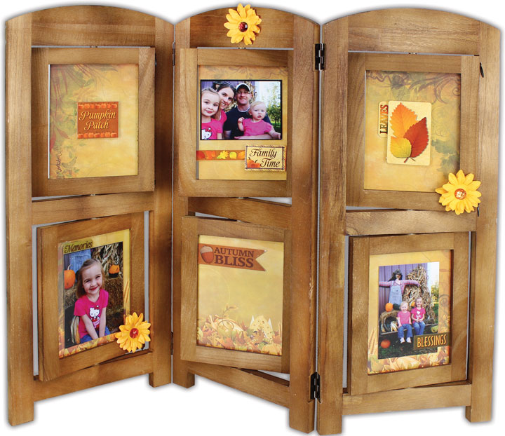 Crafts Direct Blog Project Ideas TriFold Frames.