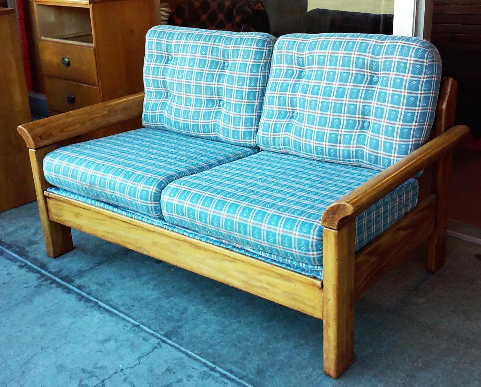 UHURU FURNITURE & COLLECTIBLES SOLD Vintage Petite Loveseat 45