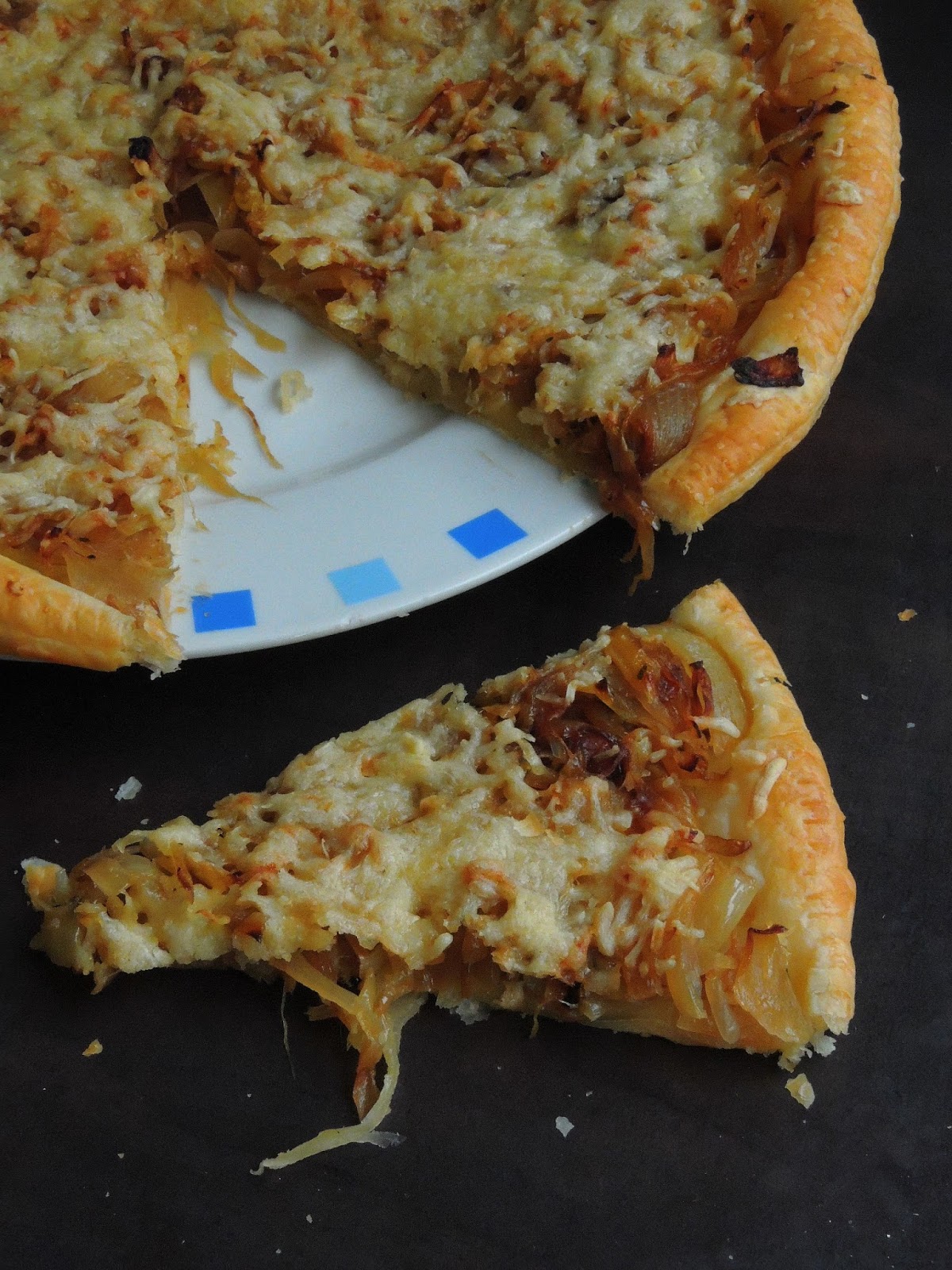 Caramelized Onions & Cheese Tart Cook N Click