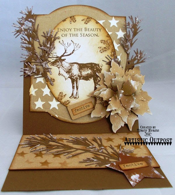 Tracy Evans Rustic Christmas Card for Artistic Outpost
