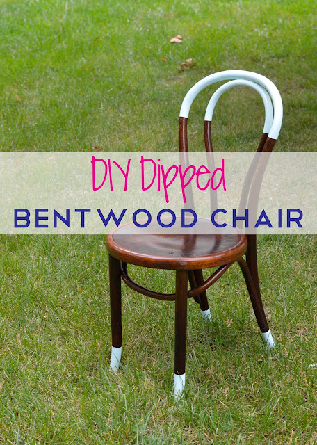 diy bentwood paint dipped  chair