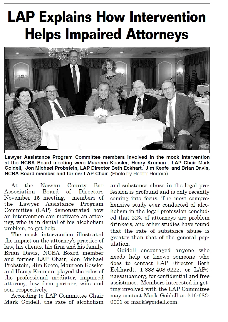 A Lawyer's Blog Jon Michael Probstein, Esq. FROM DECEMBER NASSAU LAWYER