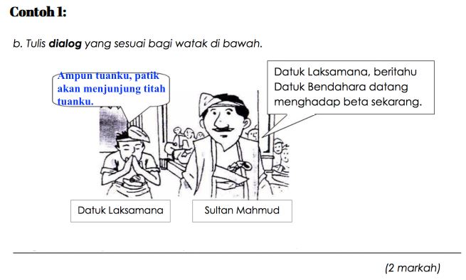 Bahasa Melayu Study Notes Tulis Dialog