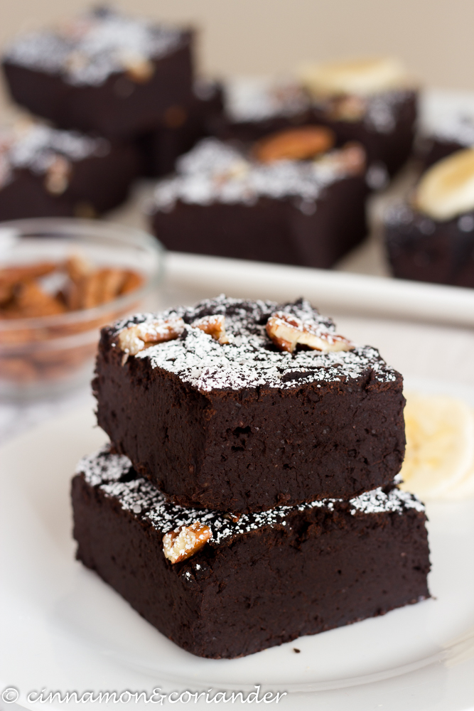 Fudgy Vegan Black Bean & Banana Brownies INSPIRED RECIPE