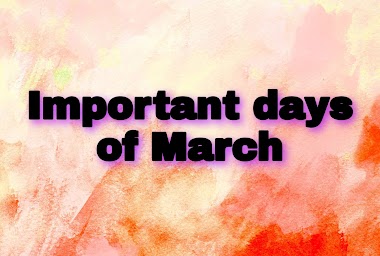 Important days of March Month