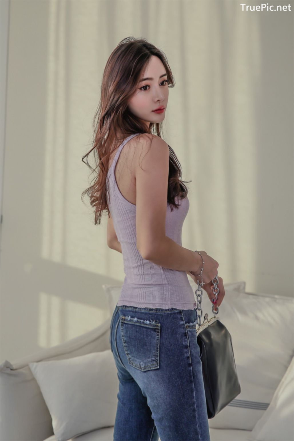 Image-Korean-Fashion-Model-Kim-Bo-Ram-Jeans-Set-Collection-TruePic.net- Picture-9