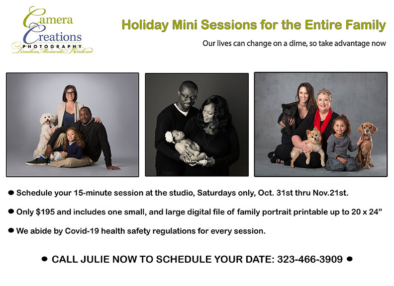 Holiday Family Mini-Sessions for the Entire Family Holiday Mini-Session Special