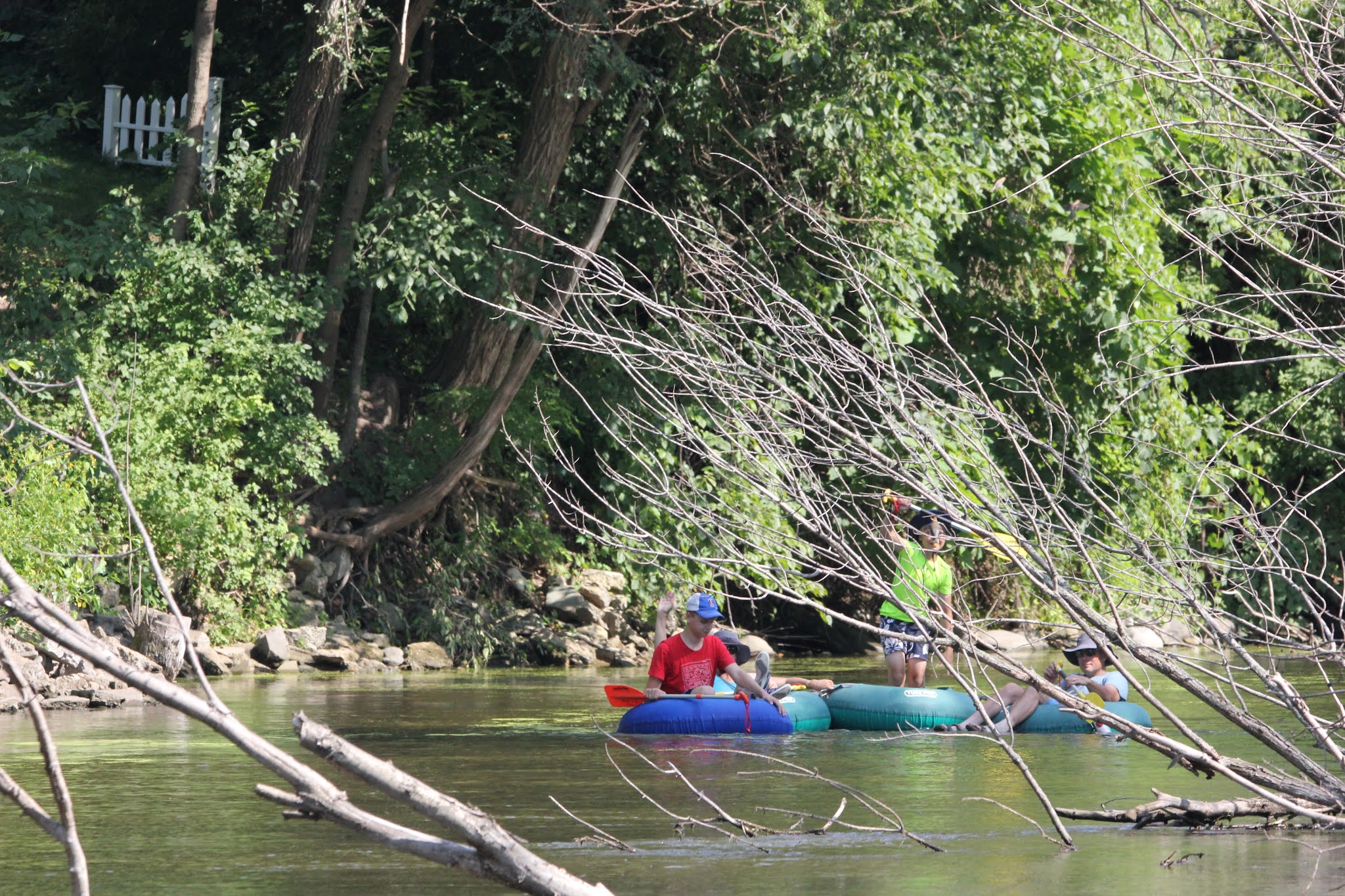 The Cabin Countess Tubing on the Fox River at Princeton