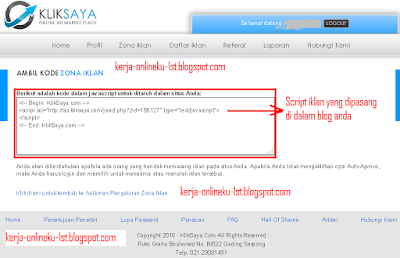 Cara Mendaftar Dan Memasang Iklan PPC Kliksaya Di Blog Cara Mendaftar Dan Memasang Iklan PPC Kliksaya Di Blog