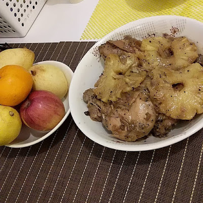 braised chicken with pineapple