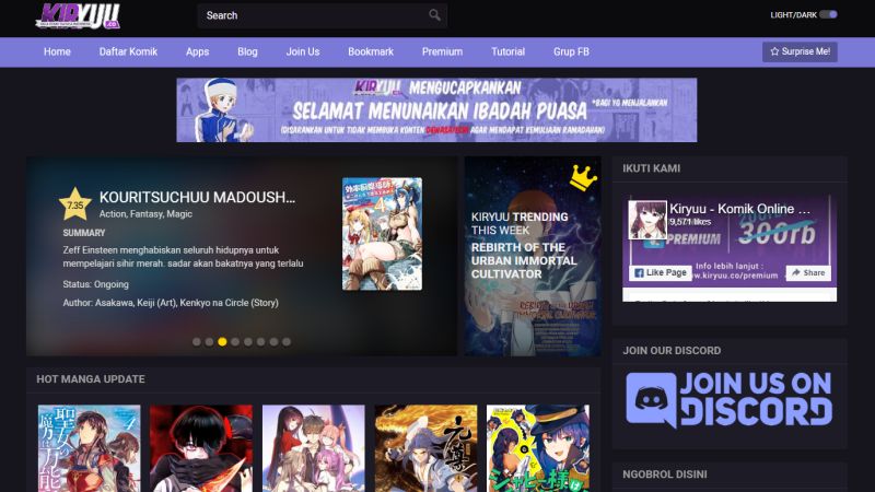 Daftar Website Penyedia Komik Online