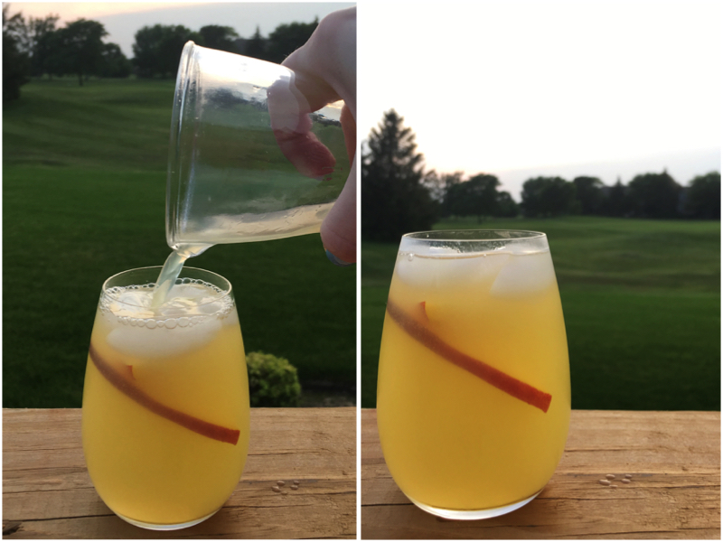 Summer Recipe Peach Wine Cooler Lavender Elizabeth