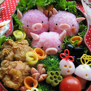 comida creativa creatividad alimentacion cuqui cute animal animales bichos bonito colores cerdo cerdito cerdos cerditos pig pigs pink rosa