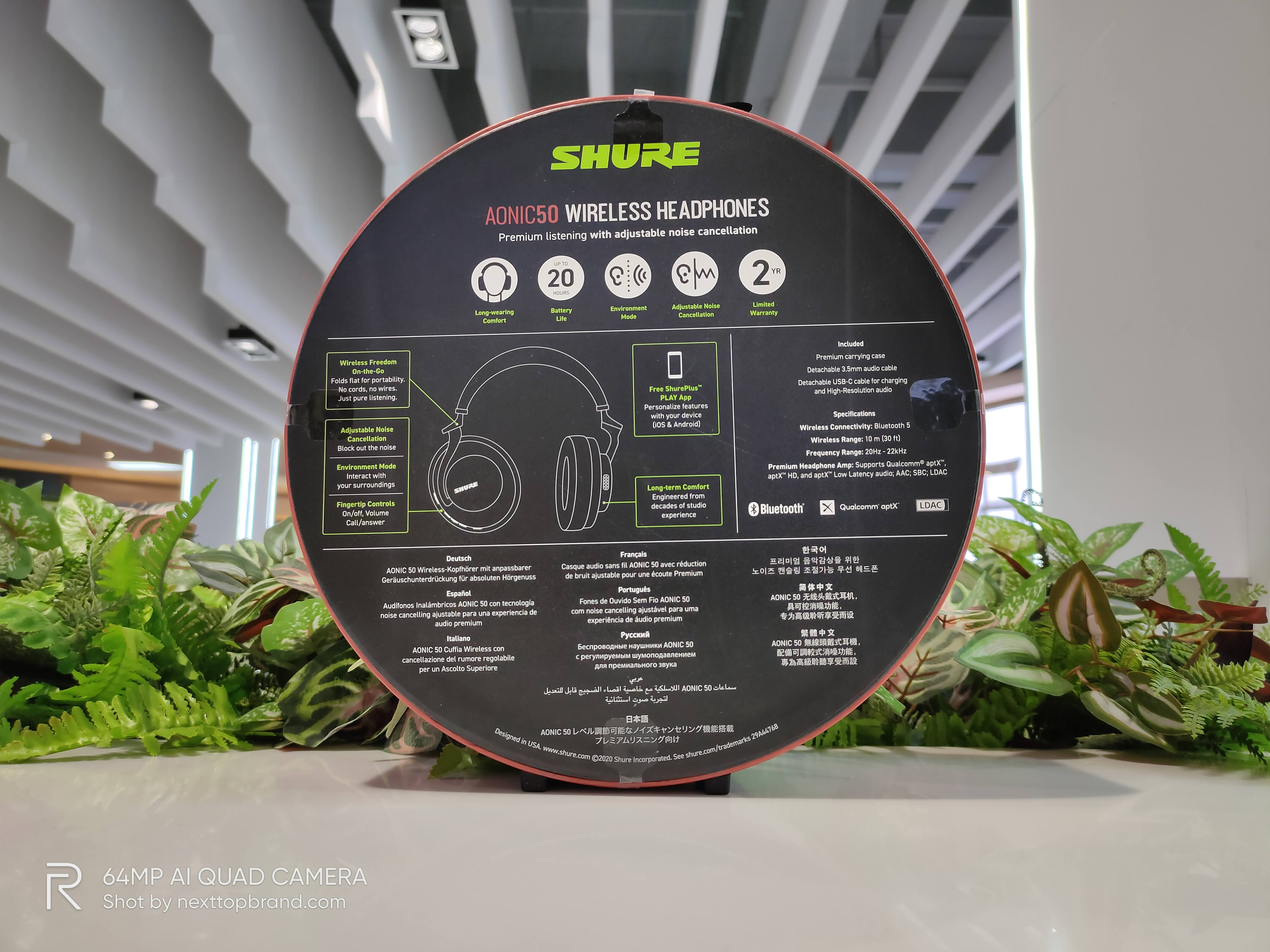 รีวิว Shure AONIC 50 หูฟังไร้สายระดับพรีเมียม ตัดเสียงรบกวนได้ดีเยี่ยม