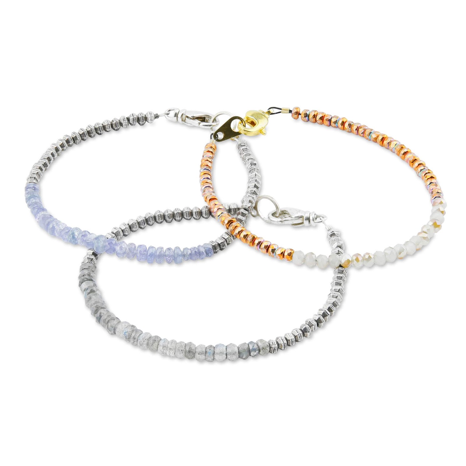 Learn to make a delicate strung bracelet that goes with everything!