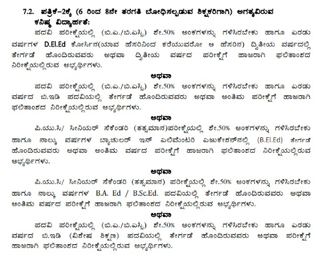KARTET-2018: Apply for Teacher Eligibility Test Karnataka, Last Date December 25 7