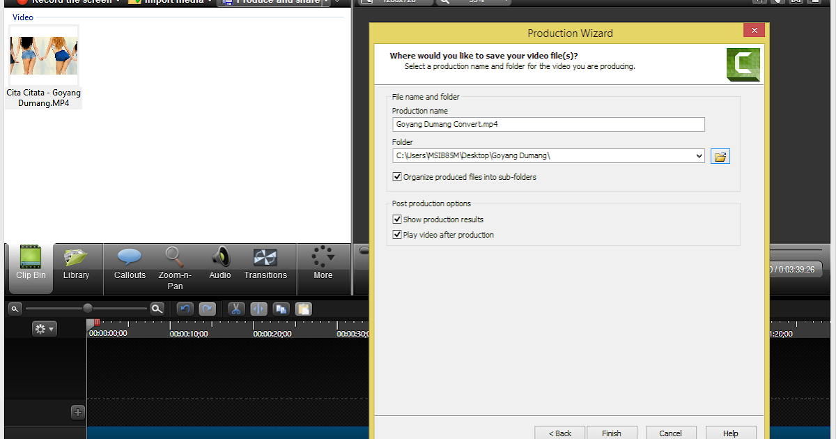 Convert Video Ukuran Kecil Perodua g