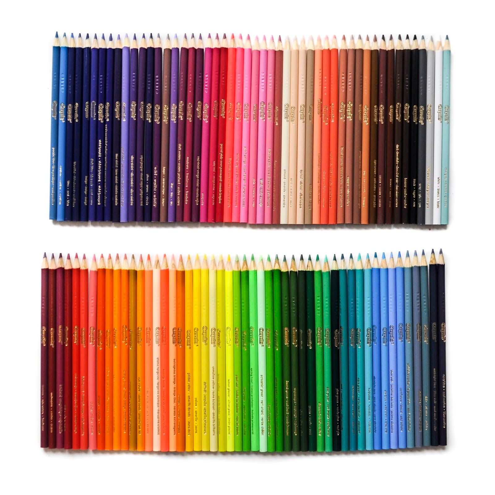 Crayola 100ct Different Colored Pencils