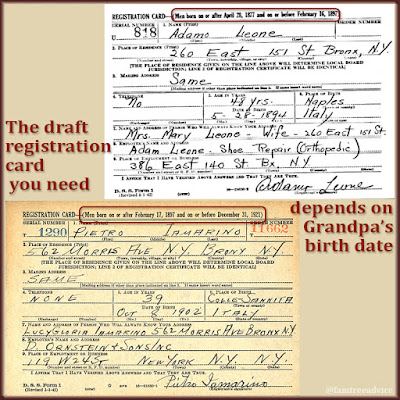Each registration has a birth date range. Is your ancestor out of range?