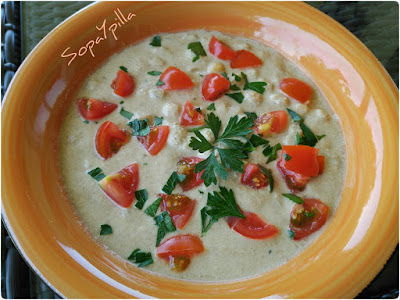 Sopa De Garbanzos Y Yogur
