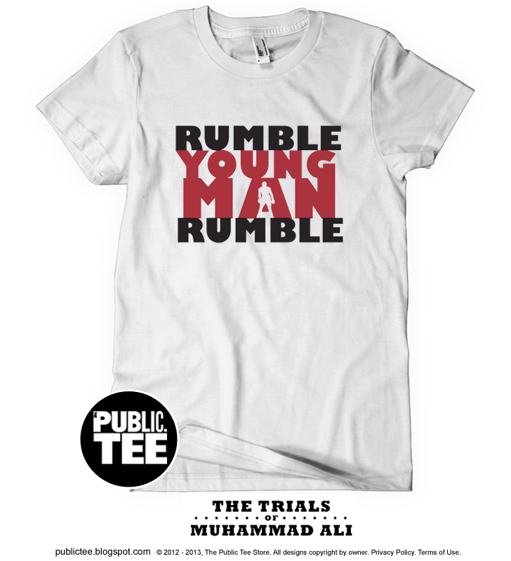 The Public Tee Store ONLINE! Rumble Young Man Rumble Design Tee Code