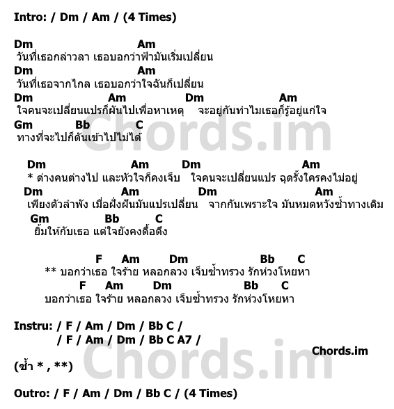 คอร์ดเพลง แปรเปลี่ยน - มาลีฮวนน่า - คอร์ดเพลง 2021 คอร์ดเพลง แปรเปลี่ยน - มาลีฮวนน่า - คอร์ดเพลง 2021