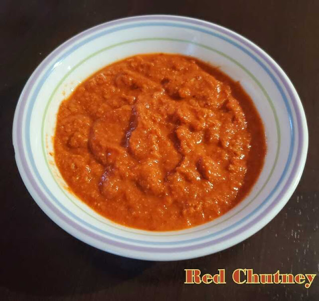 images of Red Chutney For Mysore Masala Dosa / Red Chutney Recipe / Red Chutney For Dosa - Chutney Recipes