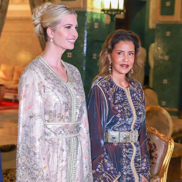 Princess Lalla Meryem, the sister of King Mohammed of Morocco, hosted a royal dinner in honor of Ivanka Trump