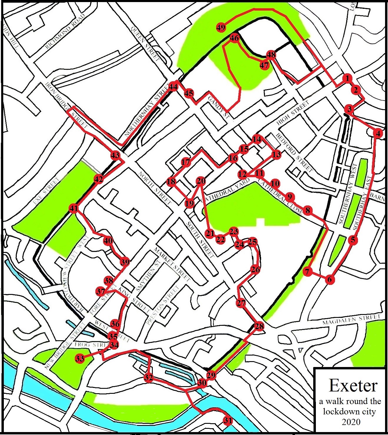 Exetereme blogging Exeter a walk round the city centre