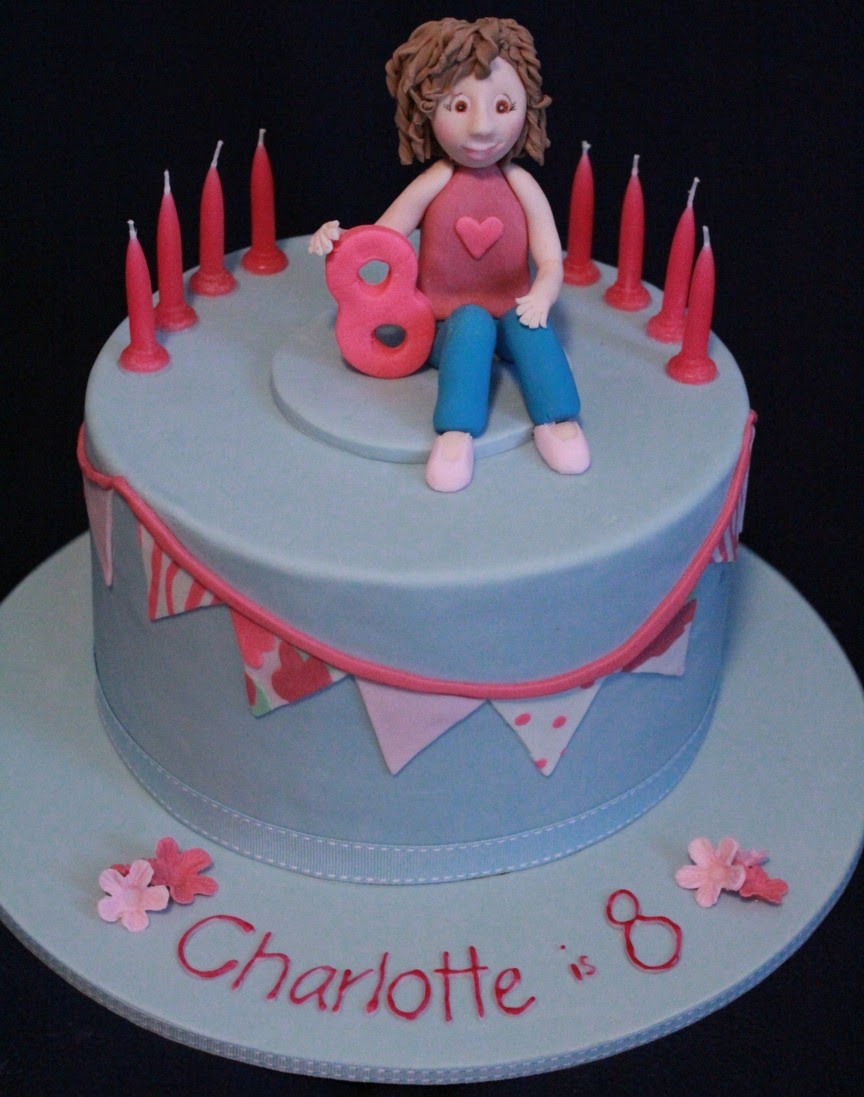Blissfully Sweet A Bunting Birthday Cake for a Curly Haired Girl!