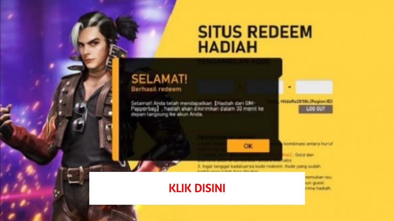Kode redeem ff 2021 yang belum digunakan