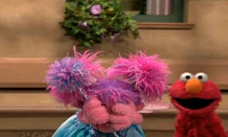 Abby Cadabby and Elmo are playing hide and seek. Sesame Street Being Green