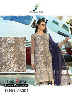 Juvi fashion Iznik Luxury collection pakistani Suits