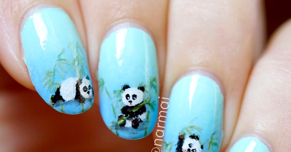 PiggieLuv: Panda babies nail art