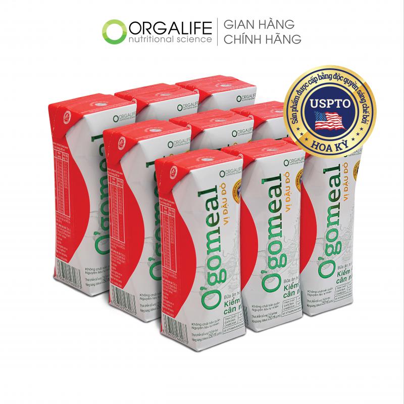 [Orgalife] Combo 2 Lốc Bữa Ăn Thay Thế O'gomeal Vị Đậu Đỏ Kiểm Soát Cân Nặng