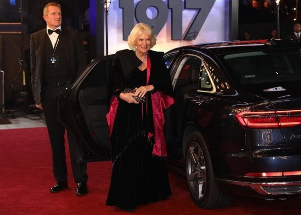 The Duke and Duchess of Cornwall attended the World Premiere of the film 1917 at Leicester Square in London