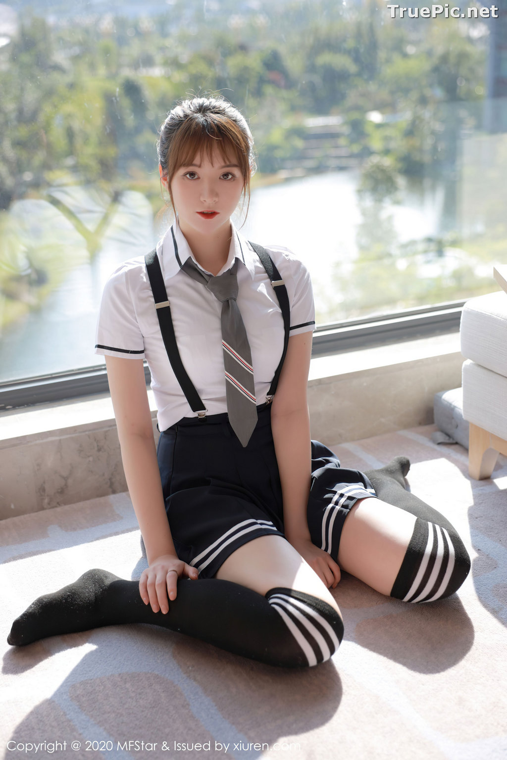 Image MFStar Vol.390 - Chinese Model - yoo优优 - Sexy Student Uniform - TruePic.net - Picture-21