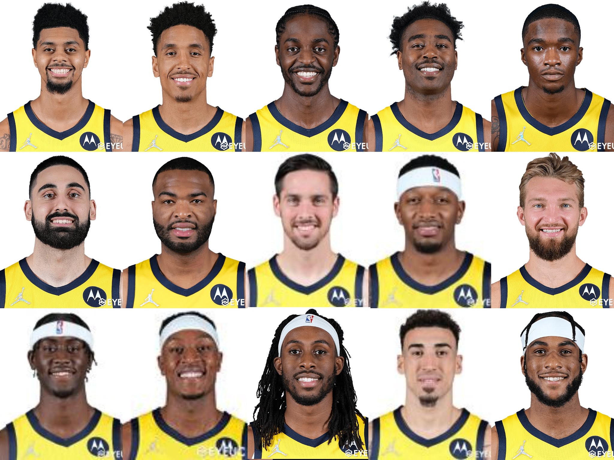 NBA 2K22 Indiana Pacers 20212022 Headshots Portrait Pack by Shinoa