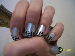 nail monster obsessions french did silver background