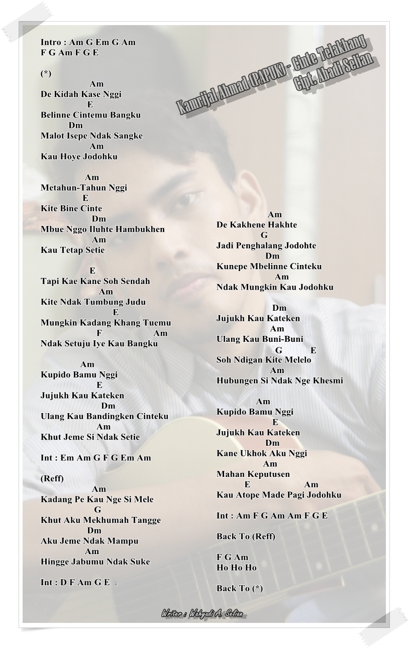 Kamrijal Ahmad Papuk Cinte Telakhang