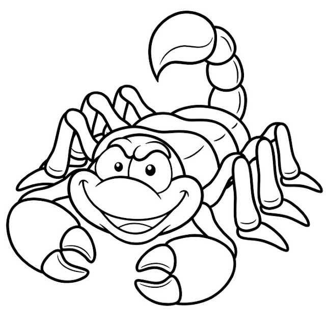 Top 10 scorpion coloring pages for kids