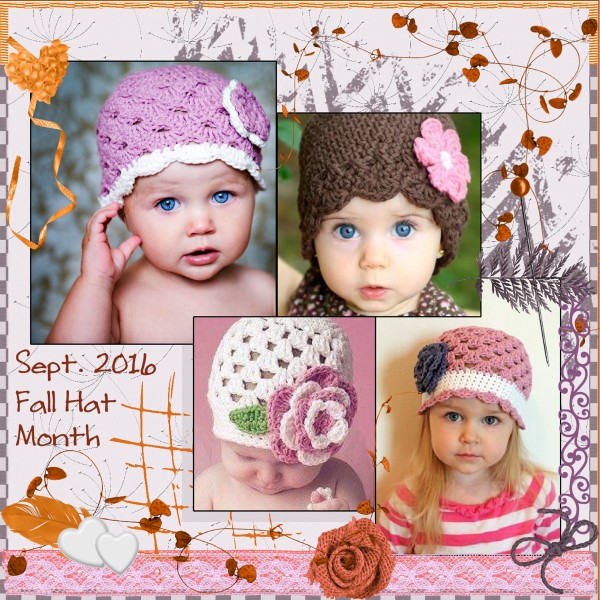 Sept. 2016  Fall Hat Month