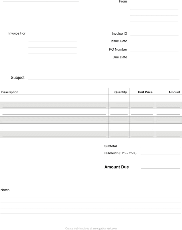 simple invoice word template